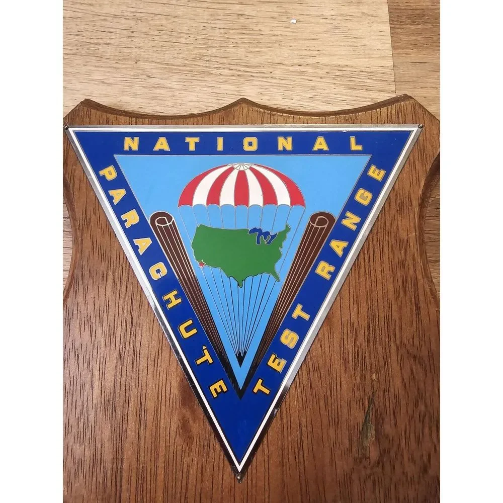 Vintage US NAVY‎ Ship Plaque NATIONAL TEST RANGE Wooden Military Memorabilia